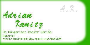 adrian kanitz business card